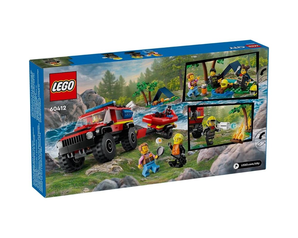 Конструктор LEGO City - 4x4 Fire Truck with Rescue Boat - 60412 Конструктор LEGO City - 4x4 Fire Truck with Rescue Boat - 60412