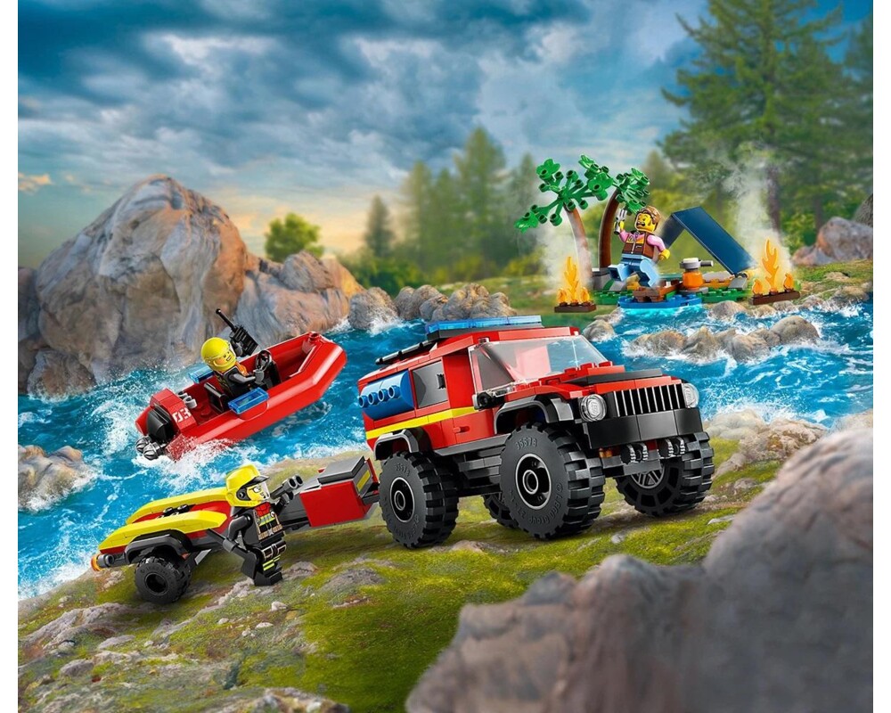 Конструктор LEGO City - 4x4 Fire Truck with Rescue Boat - 60412 4 Конструктор LEGO City - 4x4 Fire Truck with Rescue Boat - 60412 4