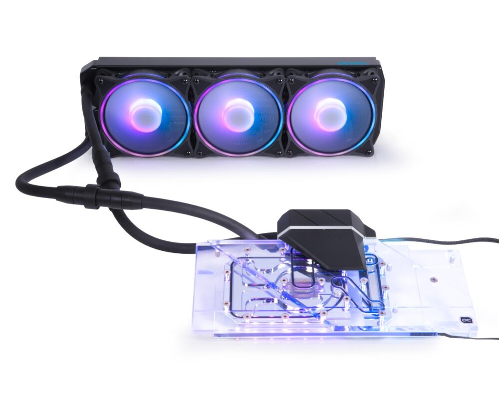 Охладител за видео карта  Alphacool Eiswolf 2 AIO - 360mm Radeon RX 6800/6800XT Strix/TUF with Backplate Охладител за видео карта  Alphacool Eiswolf 2 AIO - 360mm Radeon RX 6800/6800XT Strix/TUF with Backplate