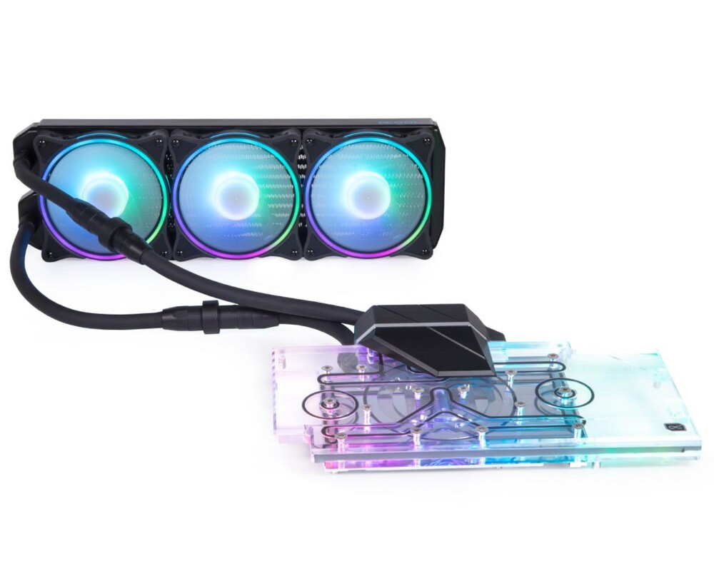 Охладител за видео карта  Alphacool Eiswolf 2 AIO - 360mm RTX 3080/3090 ROG Strix with Backplate Охладител за видео карта  Alphacool Eiswolf 2 AIO - 360mm RTX 3080/3090 ROG Strix with Backplate