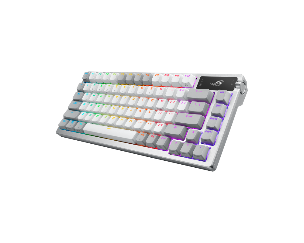 Клавиатура ASUS ROG Azoth 75 Wireless DIY Custom Gaming Keyboard OLED Display Gasket-Mount (US) 4 Клавиатура ASUS ROG Azoth 75 Wireless DIY Custom Gaming Keyboard OLED Display Gasket-Mount (US) 4