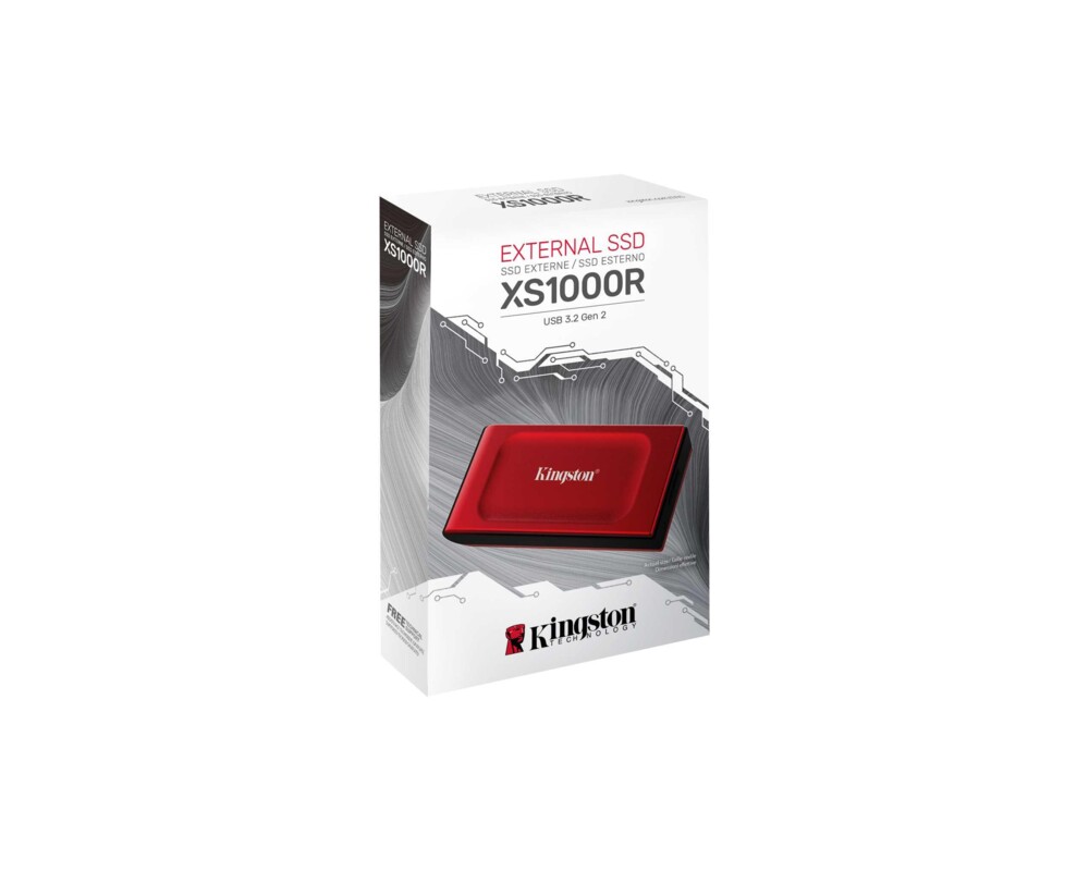 SSD KINGSTON XS1000R 1TB SSD Pocket-Sized USB 3.2 Gen 2 External Solid State Drive Red 3 SSD KINGSTON XS1000R 1TB SSD Pocket-Sized USB 3.2 Gen 2 External Solid State Drive Red 3