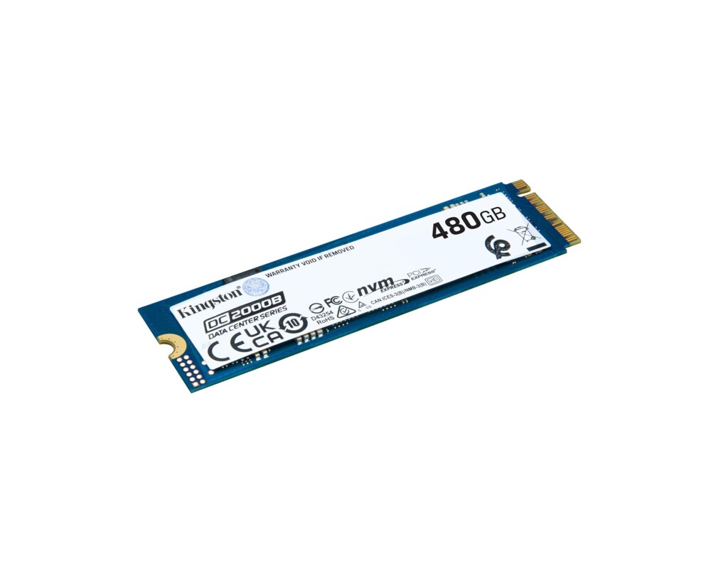SSD SSD KINGSTON DC2000B Data Center M.2-2280 PCIe 4.0 NVMe 480GB 2 SSD SSD KINGSTON DC2000B Data Center M.2-2280 PCIe 4.0 NVMe 480GB 2