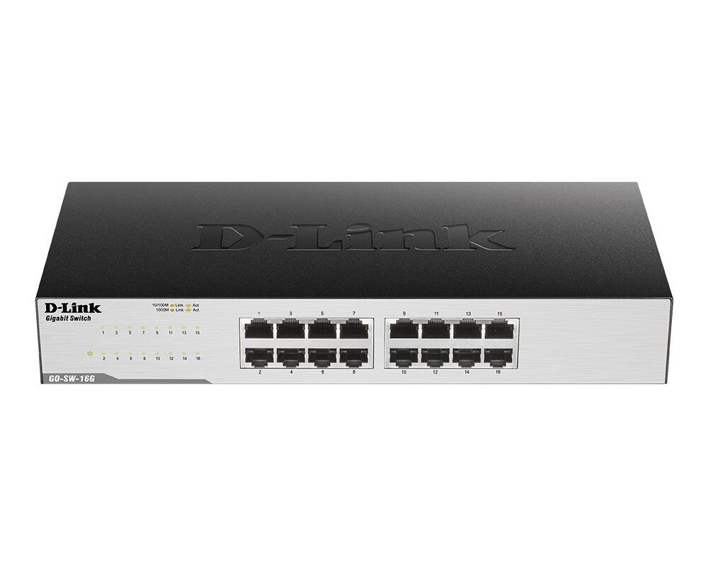 Switch (Комутатор) Суич D-LINK GO-SW-16G, 16 портов, Gigabit Switch (Комутатор) Суич D-LINK GO-SW-16G, 16 портов, Gigabit