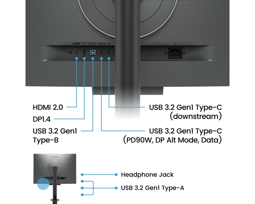 Монитор 28.2" BenQ RD280U, Ergo Stand, за програмиране  4 Монитор 28.2" BenQ RD280U, Ergo Stand, за програмиране  4