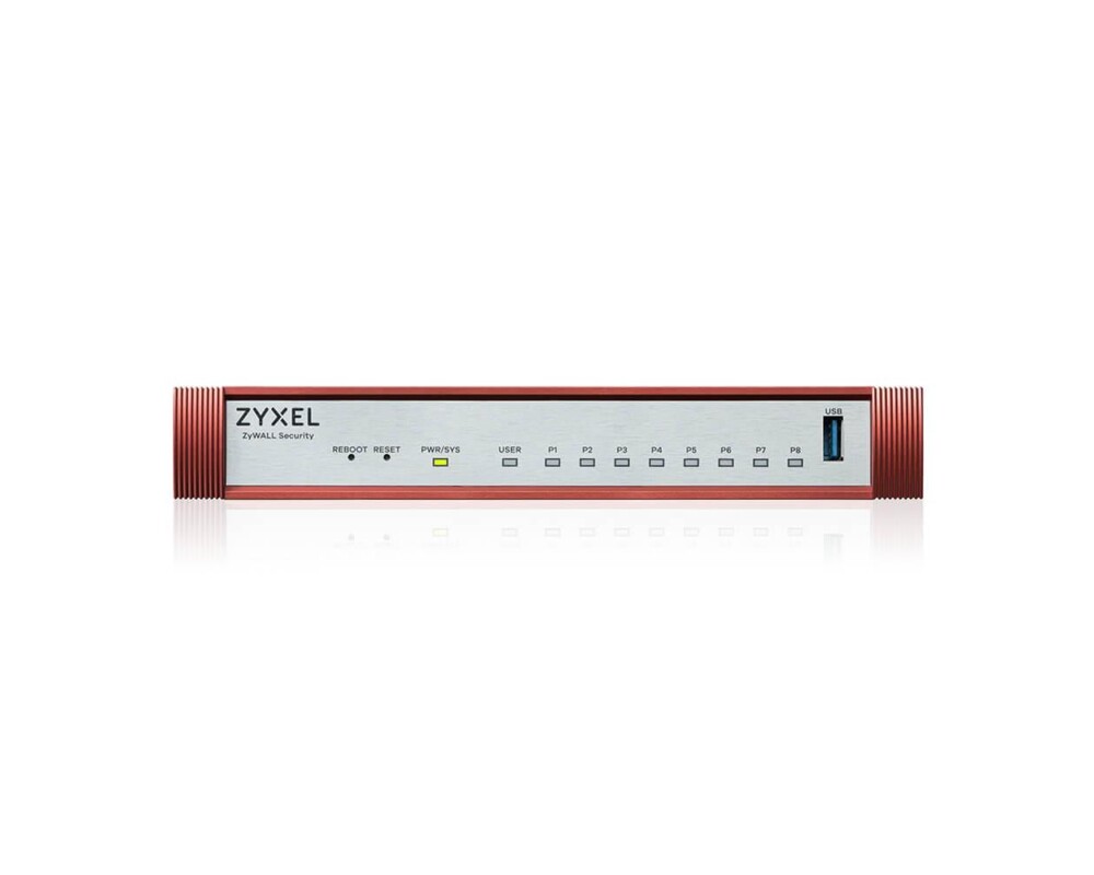 Защитна стена Защитна стена ZYXEL USG FLEX 100H 8x1Gbps, 1xUSB, без лиценз Защитна стена Защитна стена ZYXEL USG FLEX 100H 8x1Gbps, 1xUSB, без лиценз