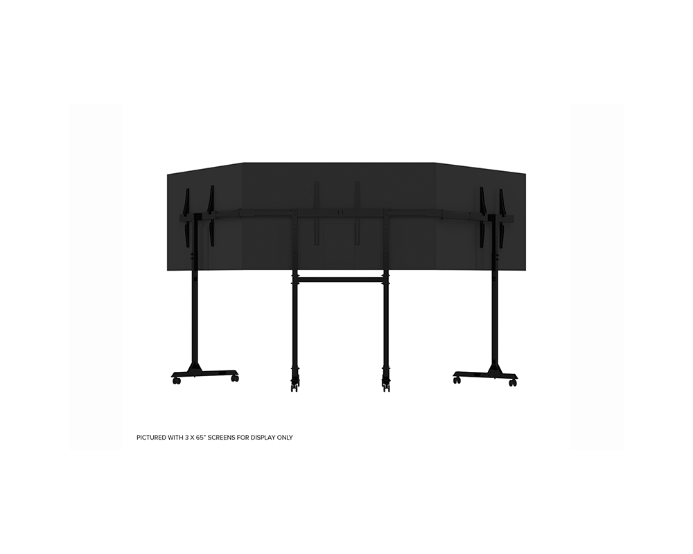 Стойка Мобилна стойка за три монитора Next Level Racing 4 Стойка Мобилна стойка за три монитора Next Level Racing 4