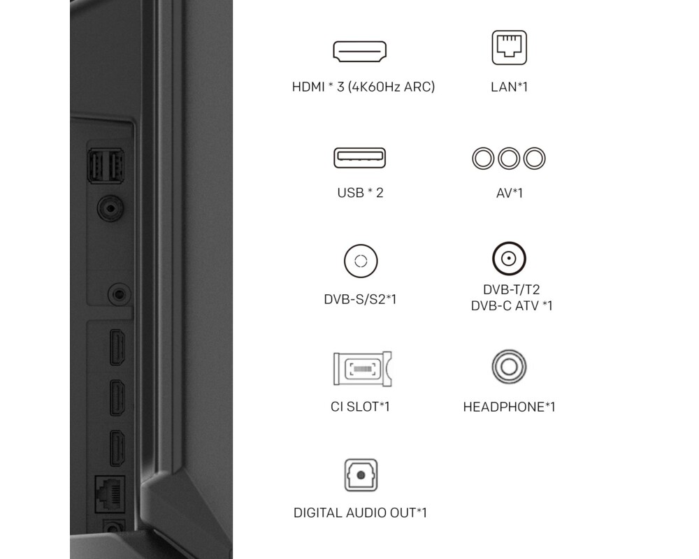 Телевизор METZ 50MQE7600Z, 50"(126 см), QLED, Google TV, 4K/UND, 60Hz 8 Телевизор METZ 50MQE7600Z, 50"(126 см), QLED, Google TV, 4K/UND, 60Hz 8
