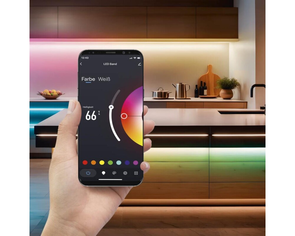 Осветително тяло HAMA LED лента, RGBW, WLAN, димируема, 176633 11 Осветително тяло HAMA LED лента, RGBW, WLAN, димируема, 176633 11