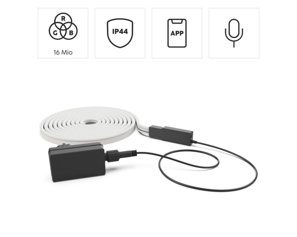 Осветително тяло HAMA Неонова LED лента, RGB, WLAN, външна IP44, 176634 15 Осветително тяло HAMA Неонова LED лента, RGB, WLAN, външна IP44, 176634 15