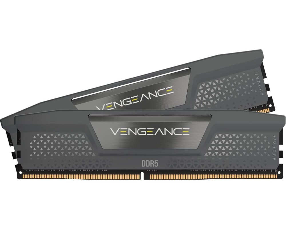 Памет CORSAIR VENGEANCE DDR5 32GB (2 x 16GB) DDR5 6000 CL28-36-36-96 1.40V Intel XMP & AMD EXPO - GREY Памет CORSAIR VENGEANCE DDR5 32GB (2 x 16GB) DDR5 6000 CL28-36-36-96 1.40V Intel XMP & AMD EXPO - GREY
