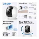 Цифрова IP камера Домашна охранителна WiFi  TP-Link Tapo C232 4 Цифрова IP камера Домашна охранителна WiFi  TP-Link Tapo C232 4