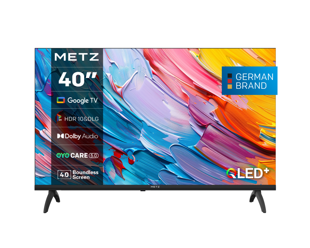 Телевизор METZ Телевизор 40" FHD QLED SMART TV, Google TV, Frameless 2 Телевизор METZ Телевизор 40" FHD QLED SMART TV, Google TV, Frameless 2