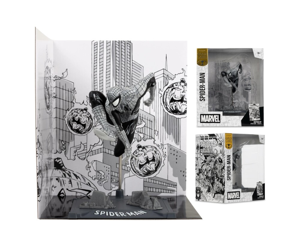 Фигурка FMarvel Spider-Man (Line Art) 1:10th Scale Collectible with Scene (Spider-Man #6) Gold Label 4 Фигурка FMarvel Spider-Man (Line Art) 1:10th Scale Collectible with Scene (Spider-Man #6) Gold Label 4