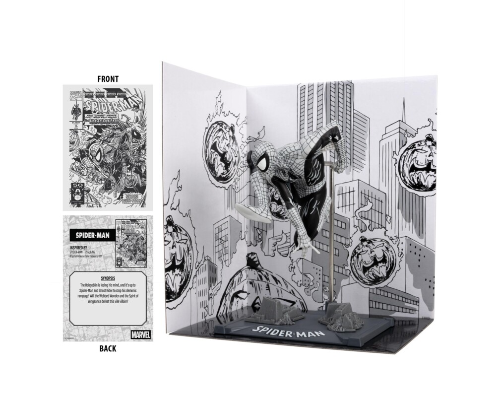 Фигурка FMarvel Spider-Man (Line Art) 1:10th Scale Collectible with Scene (Spider-Man #6) Gold Label 2 Фигурка FMarvel Spider-Man (Line Art) 1:10th Scale Collectible with Scene (Spider-Man #6) Gold Label 2