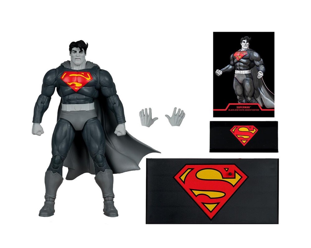 Фигурка DC Multiverse Superman (The Dark Knight Returns) Black & White Accent Edition Gold Label 7in 4 Фигурка DC Multiverse Superman (The Dark Knight Returns) Black & White Accent Edition Gold Label 7in 4