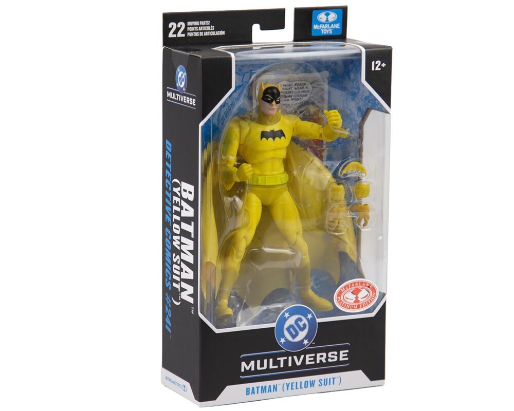 Фигурка McFarlane Toys DC MULTIVERSE Batman Yellow Suit (Detective Comics #241 - Red Platinum Chase 4 Фигурка McFarlane Toys DC MULTIVERSE Batman Yellow Suit (Detective Comics #241 - Red Platinum Chase 4