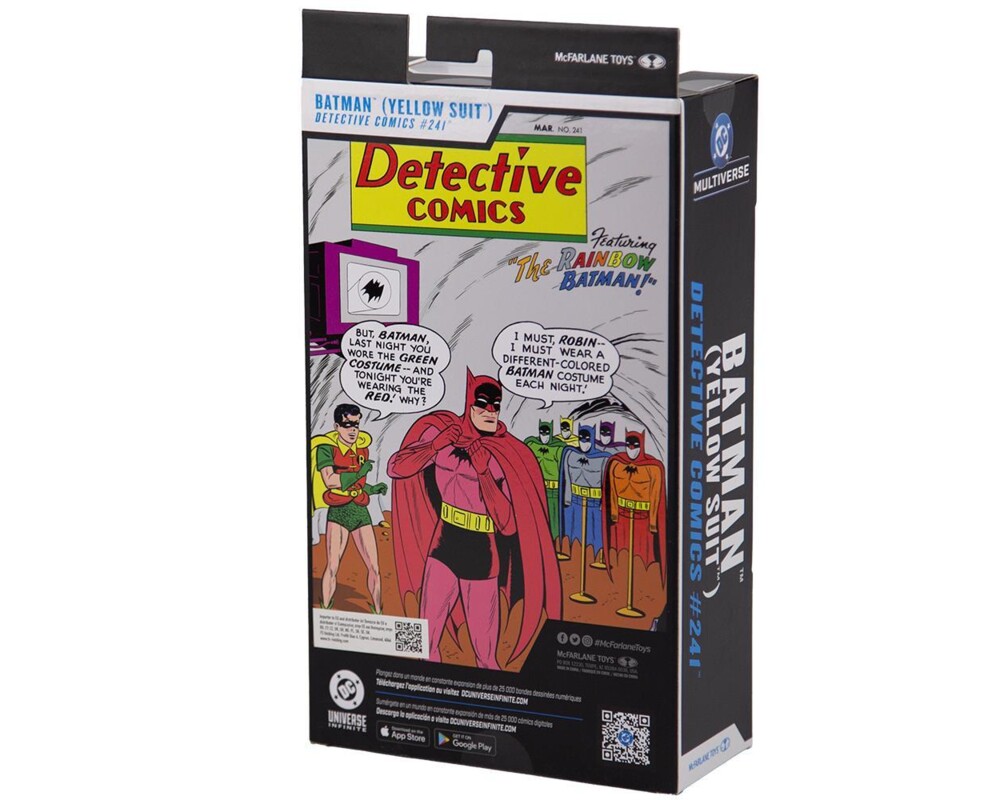 Фигурка McFarlane Toys DC MULTIVERSE Batman Yellow Suit (Detective Comics #241 - Red Platinum Chase 6 Фигурка McFarlane Toys DC MULTIVERSE Batman Yellow Suit (Detective Comics #241 - Red Platinum Chase 6