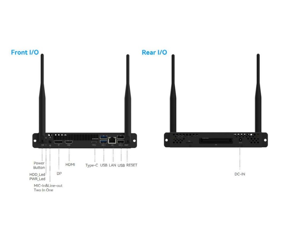 Настолен компютър OPS компютър за вгрaждане в интерактивен дисплей TRIUMPH BOARD, I5 - 1235U, 16 GB, 512 GB SSD, Wi-Fi, Win 11 Pro 2 Настолен компютър OPS компютър за вгрaждане в интерактивен дисплей TRIUMPH BOARD, I5 - 1235U, 16 GB, 512 GB SSD, Wi-Fi, Win 11 Pro 2