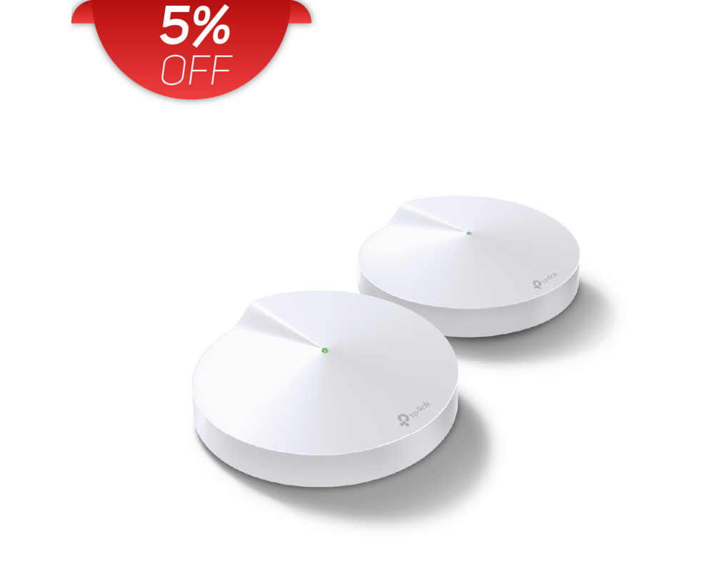 Рутер TP-Link Deco M5 AC1300 (2-pack) Безжична Wi-fi система 5