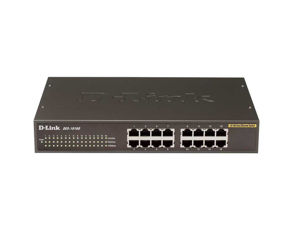 Switch (Комутатор) D-Link DES-1016D/E 16-Port 10/100Mbps Fast Ethernet Unmanaged DES-1016D/E
