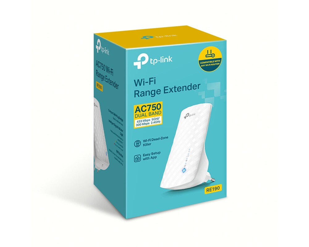 Безжичен усилвател TP-Link RE190 AC750 3