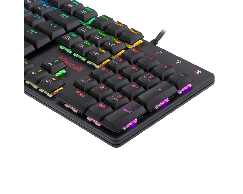 Клавиатура Redragon Shrapnel механична геймърска RGB K589RGB-BK red switches 4