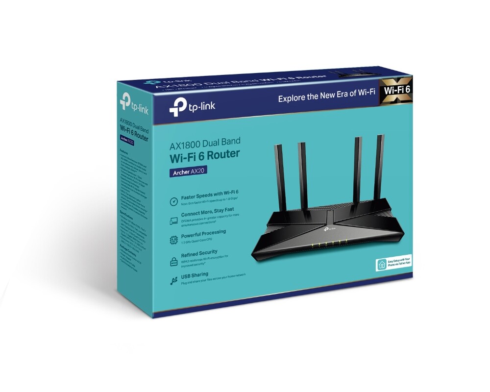 Рутер TP-Link Archer AX20 AX1800 EOL 2