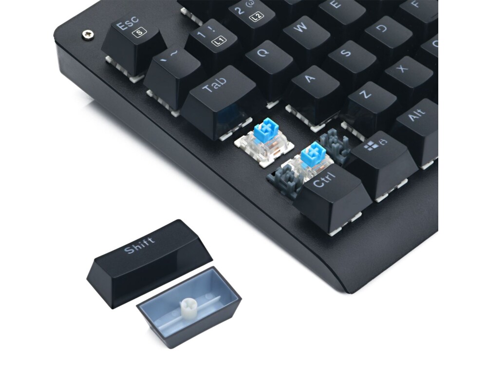 Клавиатура Redragon Dark Avenger механична геймърска RGB K568RGB-BK Blue Switches 10