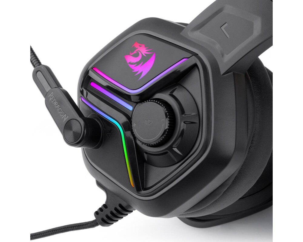 Слушалки RGB геймърски с микрофон Redragon Ajax H230-BK 3
