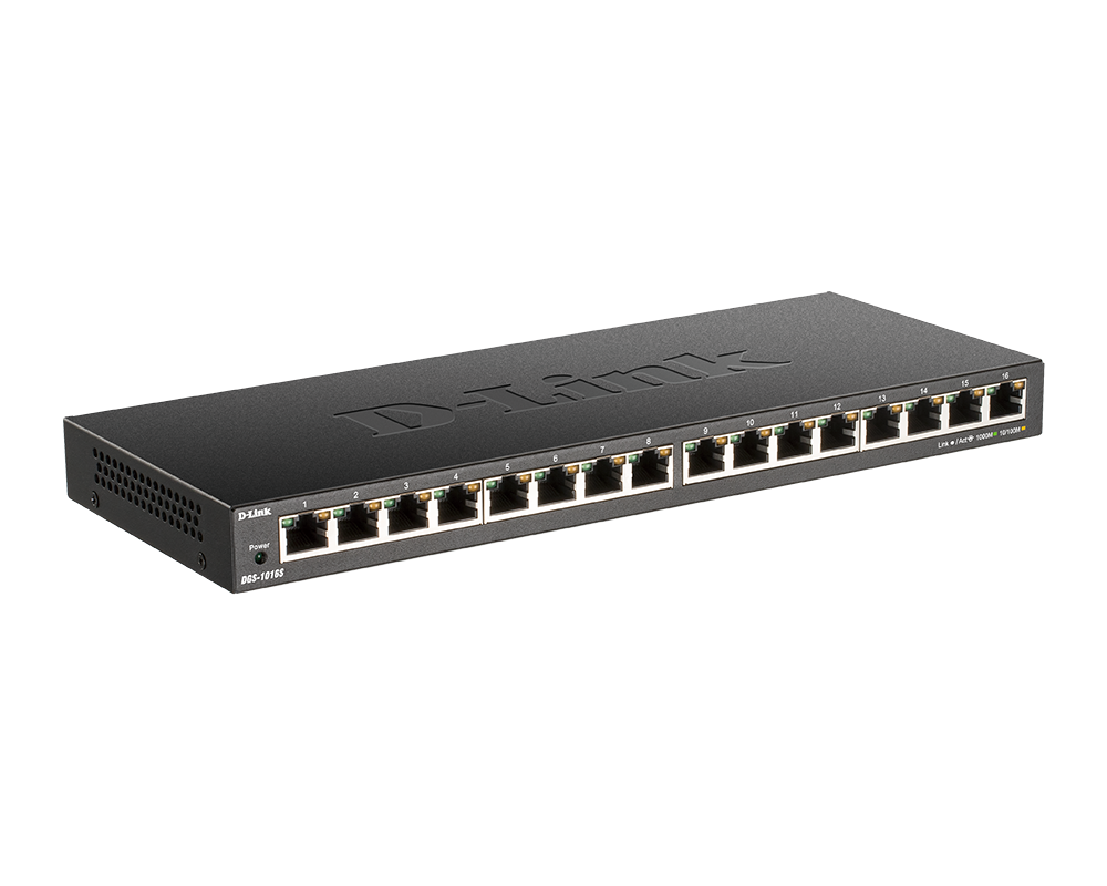 Switch (Комутатор) D-Link 16-Port 10/100/1000Mbps Unmanaged Gigabit Ethernet Switch 8
