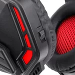 Слушалки Геймърски с микрофон Redragon Themis H220-BK с червена LED подсветка 3