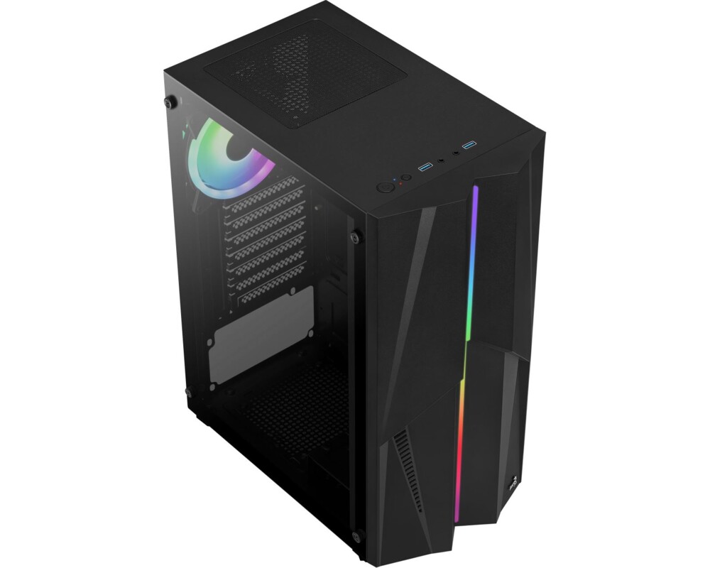 Кутия Aerocool Mecha Mid Tower прозрачен страничен панел 2