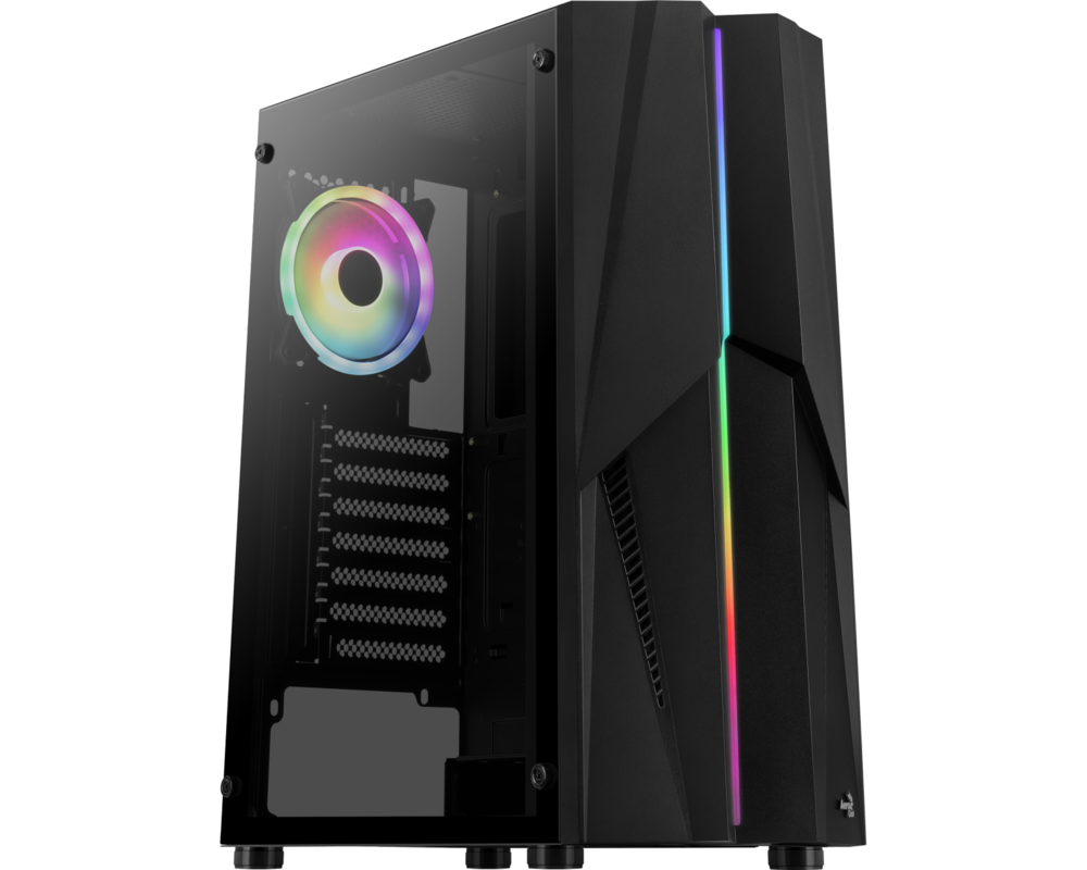Кутия Aerocool Mecha Mid Tower прозрачен страничен панел 3