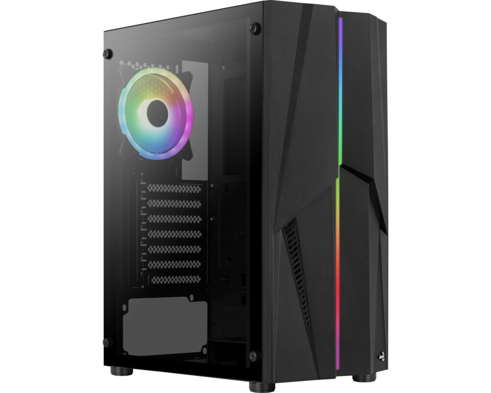 Кутия Aerocool Mecha Mid Tower прозрачен страничен панел 4
