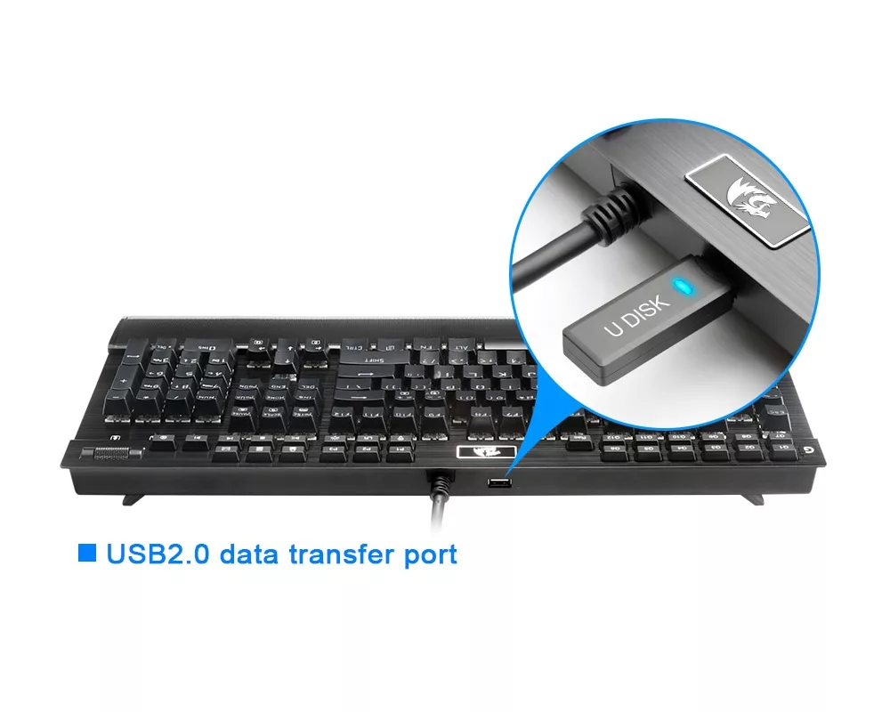 Клавиатура Redragon Yama механична геймърска RGB K550-BK 10