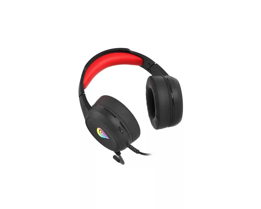Слушалки Геймърски с микрофон Genesis Headset Neon 200 RGB Black-Red NSG-1609 5