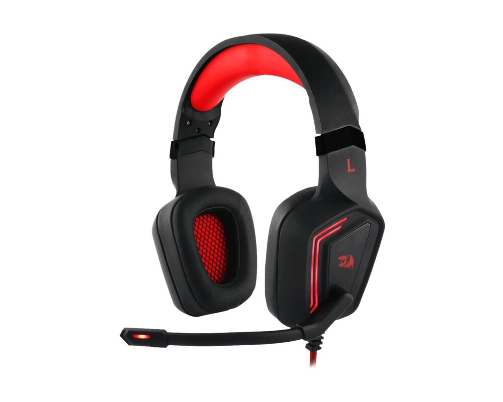 Слушалки Геймърски с микрофон Redragon Muses 2 H310-1-BK черно-червени 4