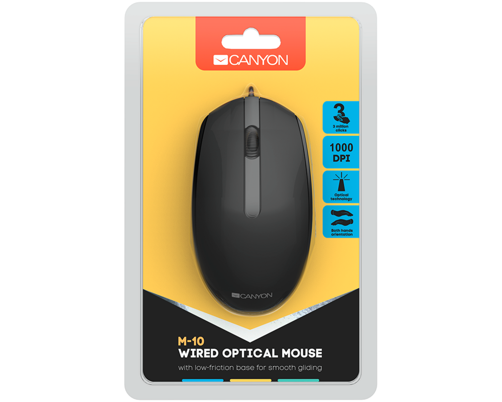 Мишка Оптична Canyon black CNE-CMS10B 4