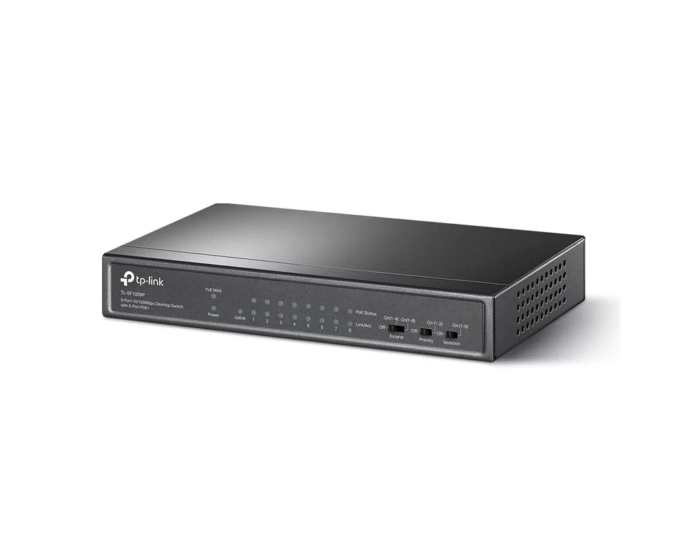 Switch (Комутатор) TP-Link TL-SF1009P с 8-PoE+ порта 2