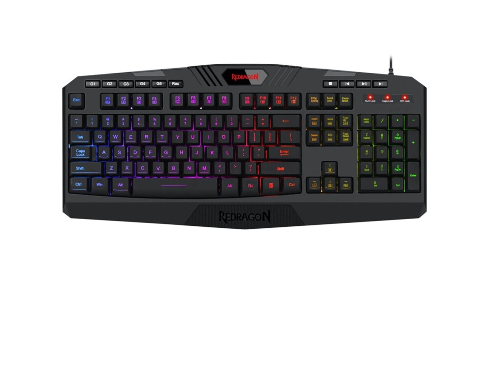Клавиатура Redragon Harpe Pro K503A-RGB-BK RGB геймърска 11