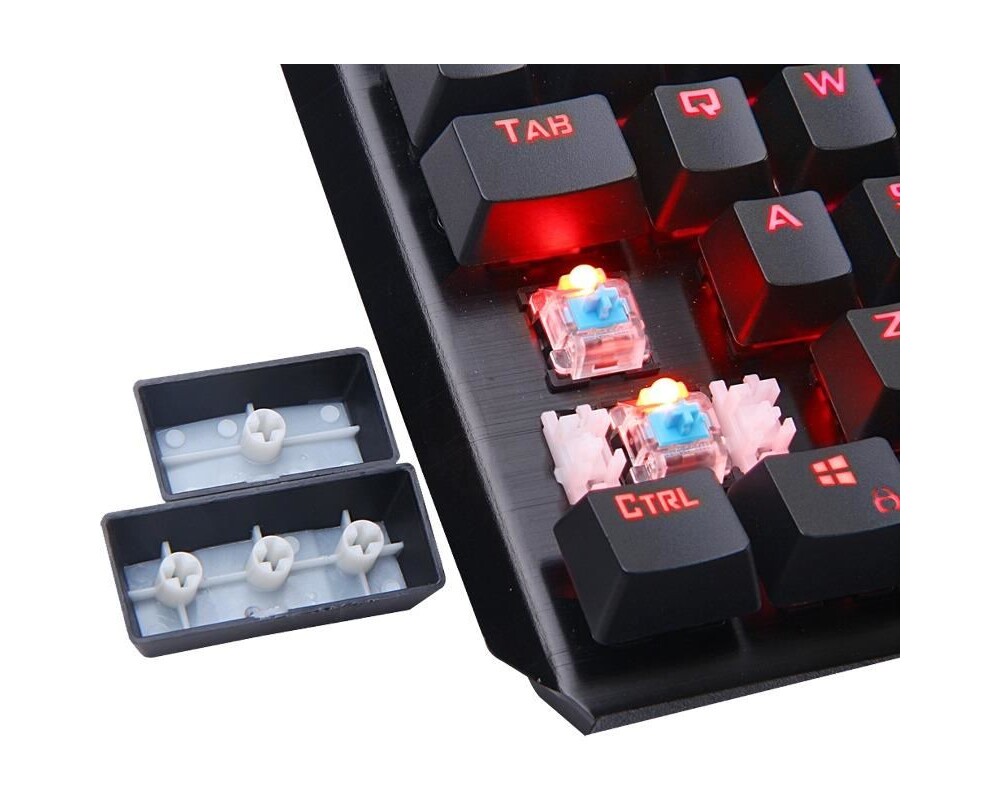 Клавиатура Redragon Indrah механична геймърска RGB K555-BK Blue Switches 3