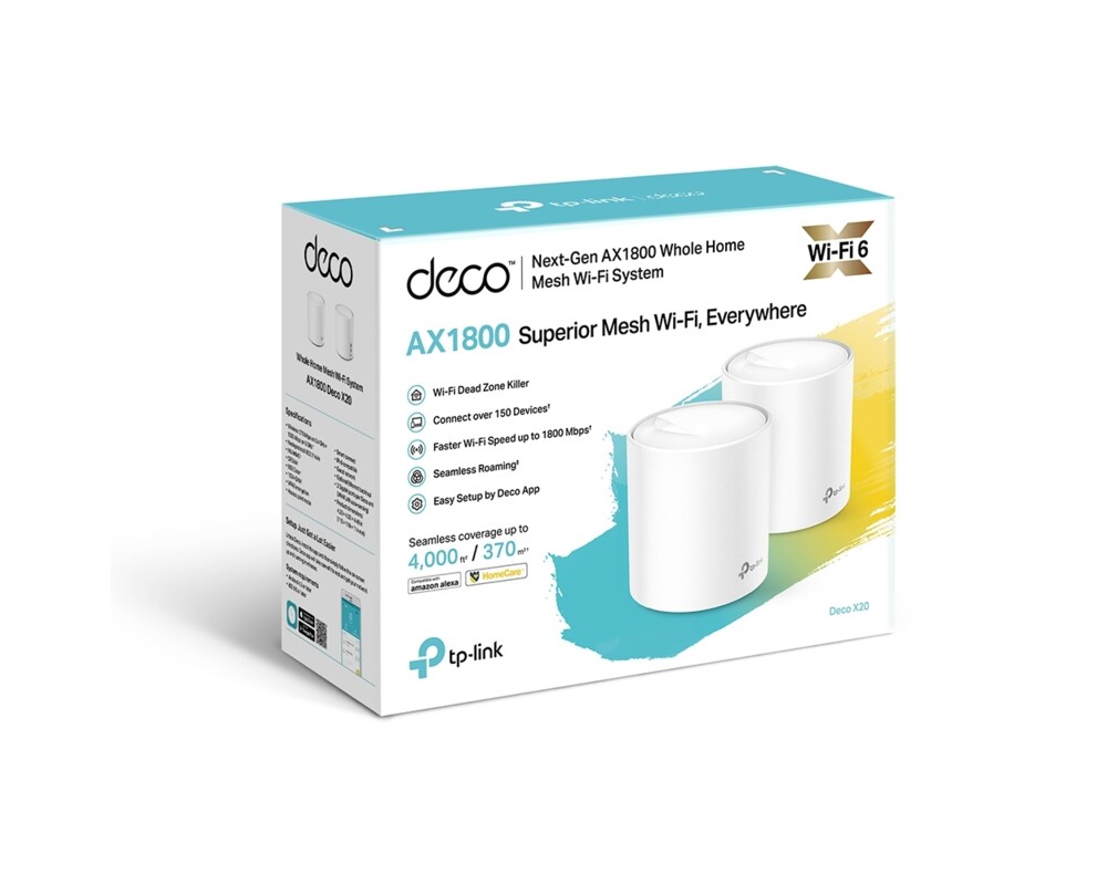 Рутер TP-Link Deco X20(1-pack) AX1800 9