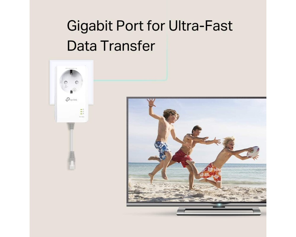 Powerline адаптер TP-Link TL-PA7017P AV1000 4