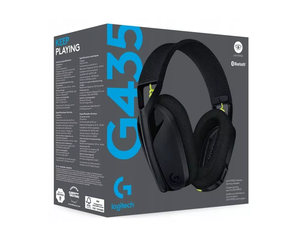 Слушалки Logitech G435 Lightspeed 17