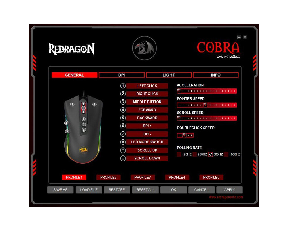 Мишка Геймърска Redragon Cobra V2 M711-2 RGB 3
