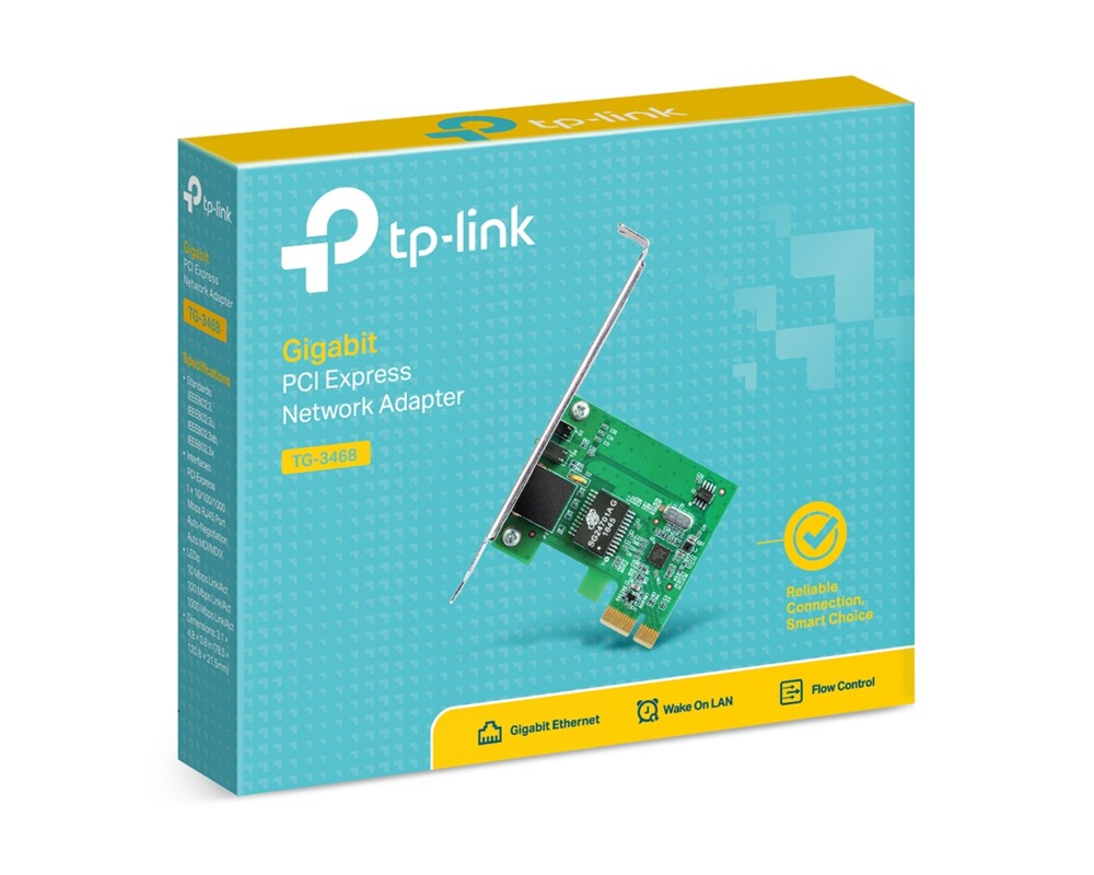 Мрежова карта TP-Link TG-3468 10/100/1000 PCI-e low profile 4