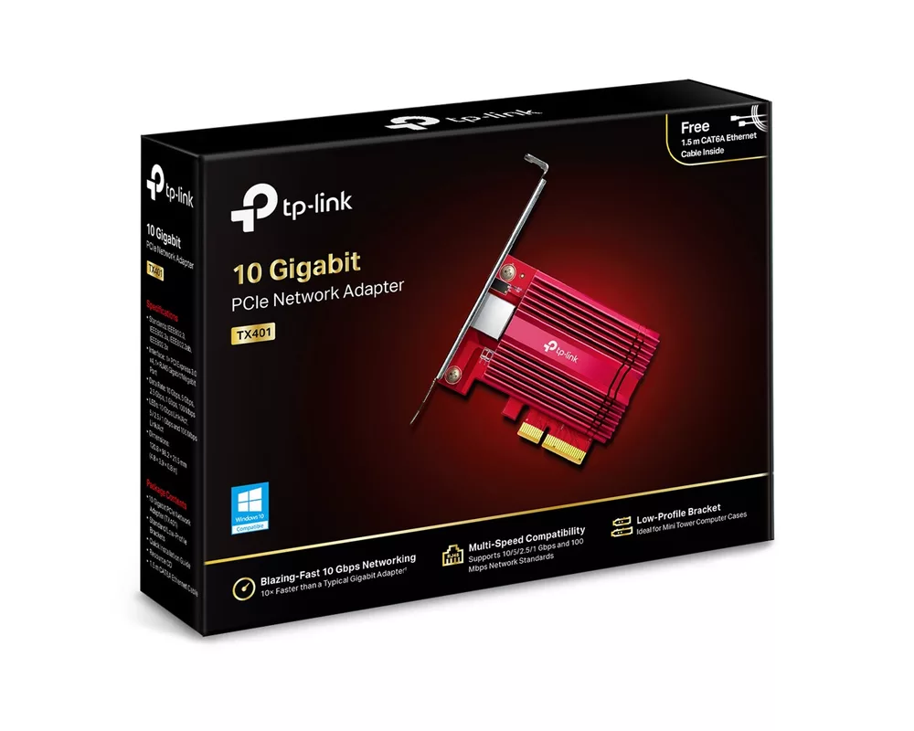 Мрежова карта TP-Link TX401 с нископрофилна планка 5