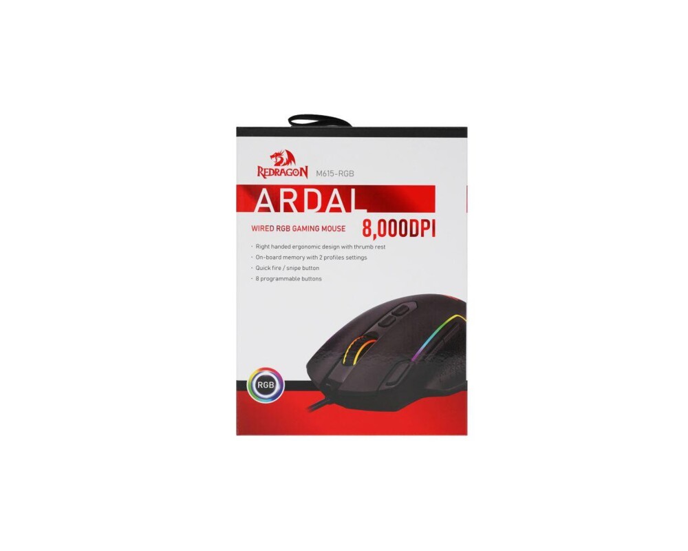 Мишка Геймърски RGB Redragon Predator M612RGB-BK 16