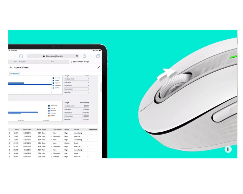 Мишка Logitech Signature M650 910-006255 - OFF-WHITE - EMEA 19